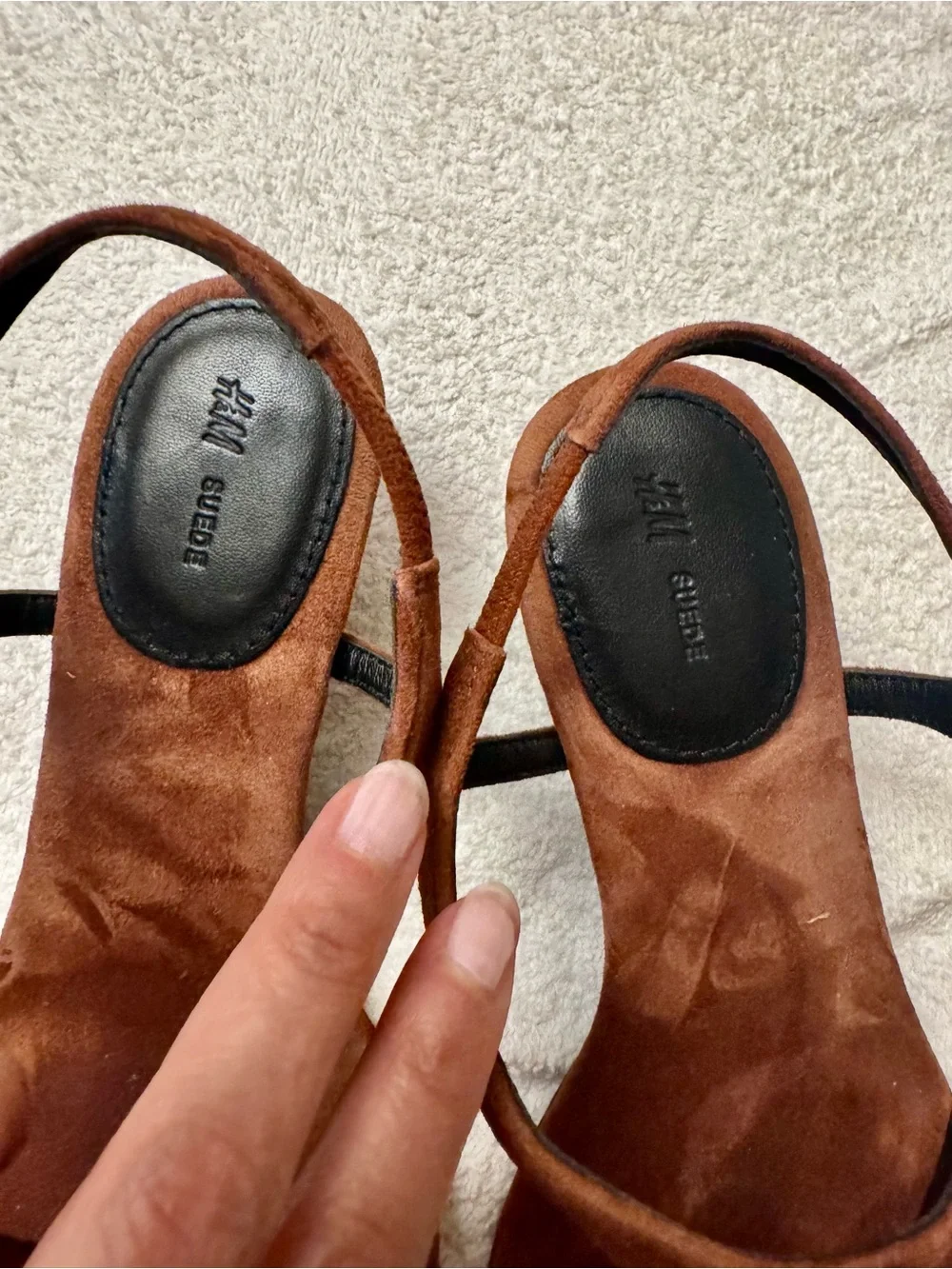 H&M Premium Limited Edition Genuine Suede Thong Slingback - Picture 8 of 12